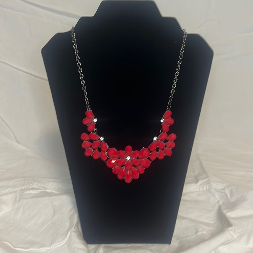Red Bib necklace